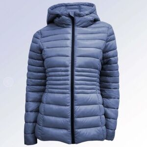 POINT ZERO Ultra-Light Puffer Jacket in storm grey